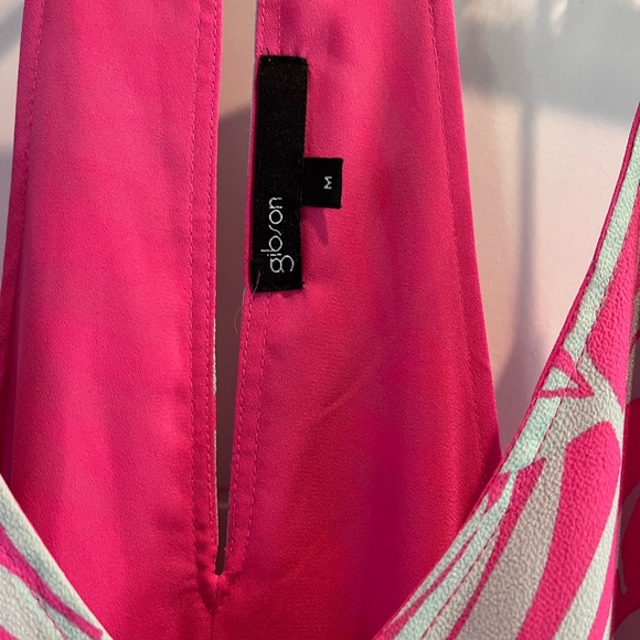 Beautiful Gibson Pink/Mint Maxi Dress - Picture 7 of 8